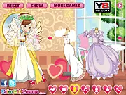 Magical Fairy Wedding dress up game, free online princess bridal game, choosing fairy gown and tiara, enchanted wedding fashion on PlayArcadeHub