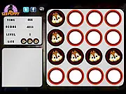 Screenshot of Chip and Dale Memory Tiles game showing the two cartoon chipmunks and a grid of tiles for the memory challenge.