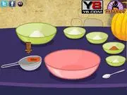 Play Pumpkin Cake Recipe free online cooking game. Follow steps to mix ingredients and bake a virtual Halloween pumpkin cake.