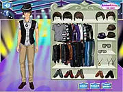 Rebelde Stars Diego Dress Up free online game, style Diego Bustamante from Rebelde, fashion stylist game, PlayArcadeHub