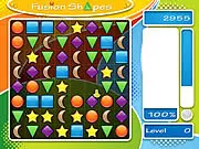Fusion Shapes Match 3 free online game, shape swapping puzzle, match three geometric pieces, PlayArcadeHub