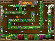 Play Sisi's Great Escape free online, collect gems and find the key in a colorful maze puzzle game