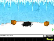 Must Escape the Ice Cave free online puzzle game, find yetis and crystals to escape the cavern on PlayArcadeHub
