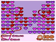 Valentines Heart Match free online block puzzle game with colorful hearts