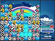 Rainbow Clix match two puzzle game online, free colorful block clearing game, play arcade hub