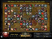 WOW Connect free online game screenshot showing World of Warcraft themed matching tiles on a puzzle board