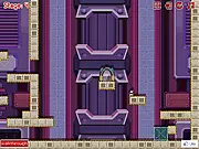 SplitMan free online puzzle platformer game screenshot, creating clones by hitting razors, play creative stacking game