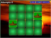 Mexican Match 2 free online memory card game, matching colorful picture pairs on the board