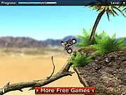 Play Desert Rider Deluxe online free, dirt bike adventure game in arid desert setting, motocross hero racing