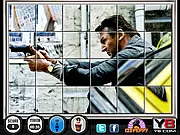 Free online puzzle game Swing and Set Taken 2, solving a fragmented image from the action movie