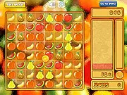 Fruity Puzzle match 3 game screenshot, connecting three or more fruits, colorful online puzzle game