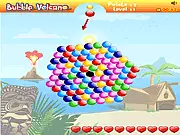Bubble Volcano free online bubble shooter game with time bombs