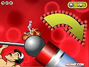 Moto X Madness 3 free online motocross game, rider on a dirt bike on a circus-themed track, physics stunt racing game