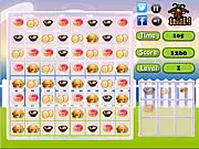 Match the Snacks free online puzzle game screenshot of candy and cookies