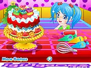 Play Dream Cake Online, a free cooking game where you bake and decorate a beautiful cake on PlayArcadeHub
