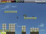 Shatterbot puzzle game screenshot, a small robot navigating a colorful maze toward an exit portal, PlayArcadeHub