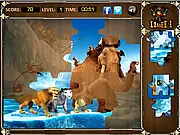 Free online Ice Age 4 Continental Drift jigsaw puzzle game featuring Scrat