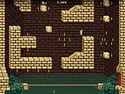 Treasure Tower Trouble free online game screenshot, showing a character climbing platforms while bats fly nearby and water rises below, PlayArcadeHub platformer game.