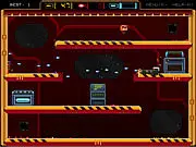 Free online game thumbnail for Mutant Alien Assault, showing a pixelated hero fighting a horde of green alien monsters on a space station