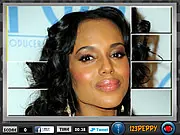 Play Image Disorder Kerry Washington free online tile-swapping puzzle game on PlayArcadeHub