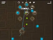 Play Gem Cannon 2 free online physics puzzle game, use a cannon to hit all gems and wooden boxes in one shoot