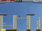 Shatter Bot free online puzzle action game, robot destroys drones and manages energy to escape on PlayArcadeHub