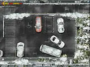 -20 Parking free online skill game, drive a white supercar, test your parking skills to the max, no scratch challenge.