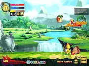 Caslon free online dragon adventure game, Casey Dragon fighting evil enemies, elemental platformer game