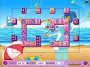 Playing Melody Mahjong free online slider puzzle game – sliding matching mahjong stones to clear the field