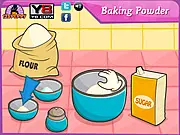 Screenshot of Chocolate Chip Banana Muffins cooking game showing the recipe and ingredients online