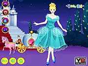 Cinderella Find Hidden Objects game screenshot showing a cluttered room with a magnifying glass pointer over a hidden item, perfect for finding objects for Prince Charming, play free online