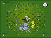Play Paintball Garden free puzzle game online with color matching mechanics and blooming flowers