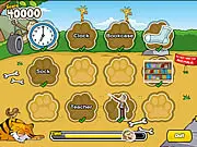 Monkey Puzzles free online English quiz game, featuring a friendly cartoon monkey and a word puzzle activity