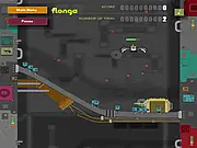 RoboBird game playing online, a mechanical bird flying over an alien base to destroy it and recover stolen eggs