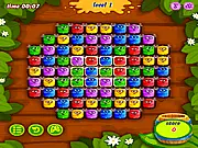 A close-up of the gameplay screen for Bee Honey, showing groups of colored bees ready to be matched