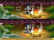 Knight's Quest Difference free online game screenshot, spotting differences in two medieval-themed pictures
