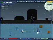 Planet Blirp 2 free online action shooter game, crash landing, finding crew mates and fighting aliens on a hostile planet