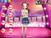 Three stylishly dressed female characters in the free online fashion game Beauty Girls Dress Up
