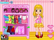 A girl dressed in a romantic outfit ready for her date in the free online Cupid Love Valentine dress up game.