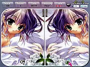 Anime Dolls Spot the Difference free online puzzle game with two images of a stylized anime doll side-by-side