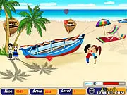 Shoot to Kiss free online puzzle game physics aiming