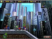 Play Heroes Evolution Bike Race free online. Choose a super hero and race a motorbike to win first place and unlock new challenging levels.