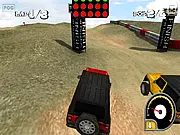 Play Off Roaders 3D Racing online free game, control a jeep on challenging dirt tracks, compete against rivals.
