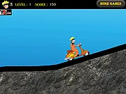 Naruto Scooter stunt race online game free physics challenge