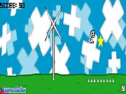 Play Jumprunner online free game, endless running and jumping action, collect stars and avoid obstacles.
