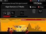 Play Super Samurai Sweeper online free game, Minesweeper puzzle mixed with samurai action, defeat Daimyos and Shogun.