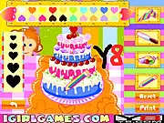 Yummy Dessert House online cooking game, making and decorating cake, cookies, and ice cream, play free