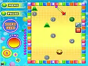 Marble Roll free puzzle shooter game, play online sequence target game, shoot numbered targets low to high
