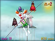 Billy Bigtop's Bird Balance free online skill game circus tightrope