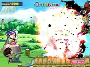 Guard Beauty ChangBanPo War free online game – Zhao Yun protecting Lady Gan and Lady Mi from the enemy army